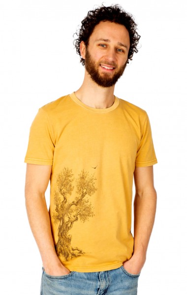 Fairwear Organic Shirt Men Ocre Olive Tree